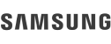 Samsung logo in grayscale