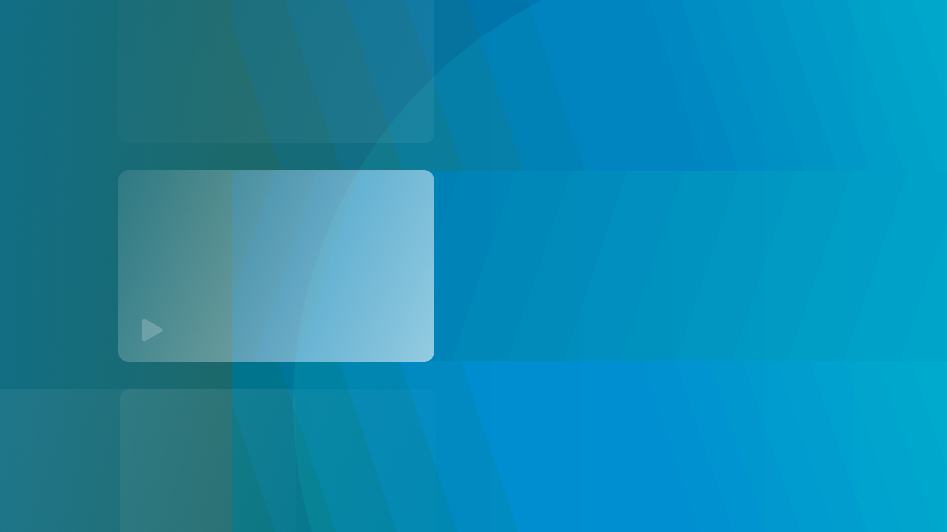 Play button on a green striped background